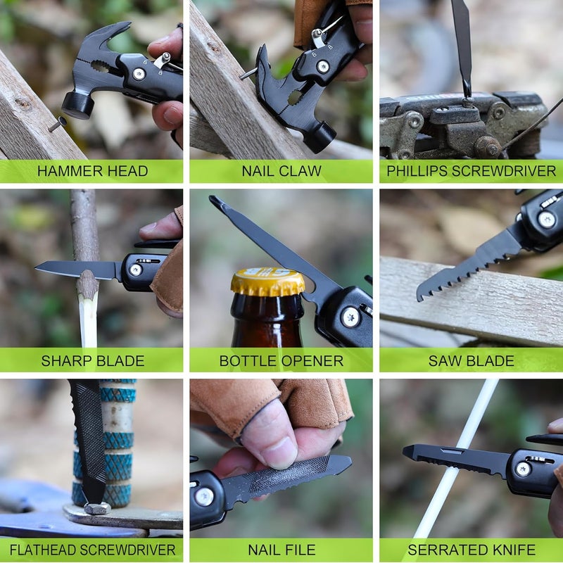 risadas Uncle Gifts - Gifts for Uncle, Uncles Christmas Gift - Uncles Gift from Niece, Nephew, Fathers Day Birthday Presents- Best Uncle’s Presents, Multitool Hammer - Image 4
